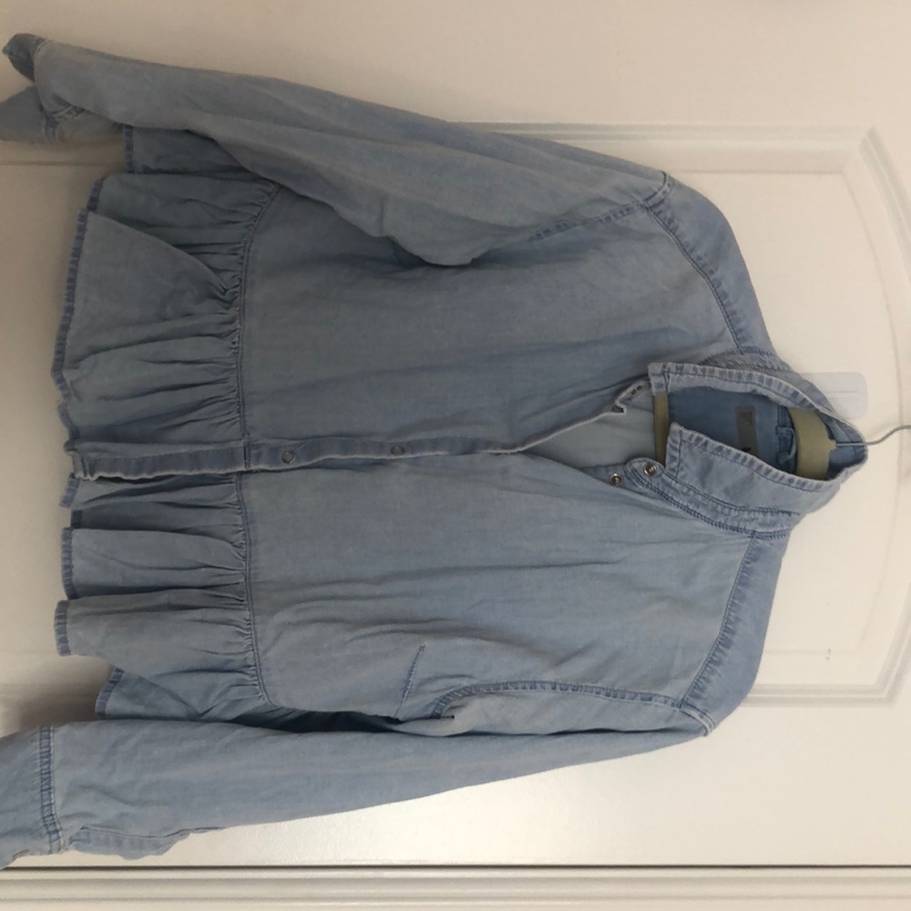 Topshop ruffle peplum